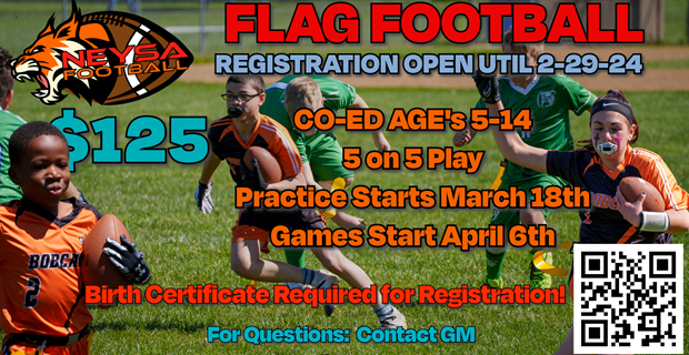 Flag Football Registration Now Open!